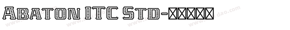Abaton ITC Std字体转换